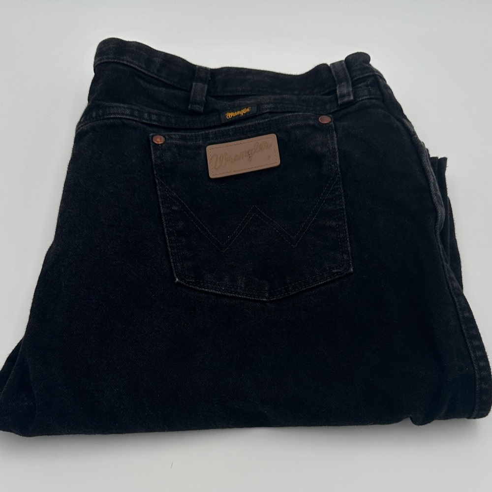 Wrangler Men's Straight Jeans - Black